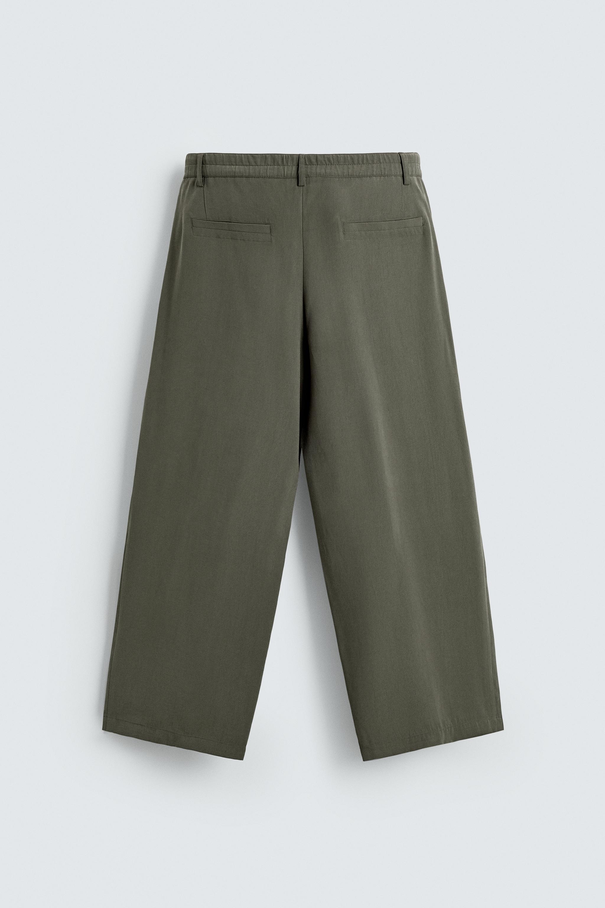RELAXED FIT SUIT PANTS